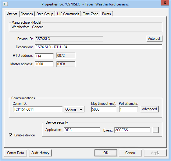 DNP3 EIE - Device Page DNP3 EIE - Device Page